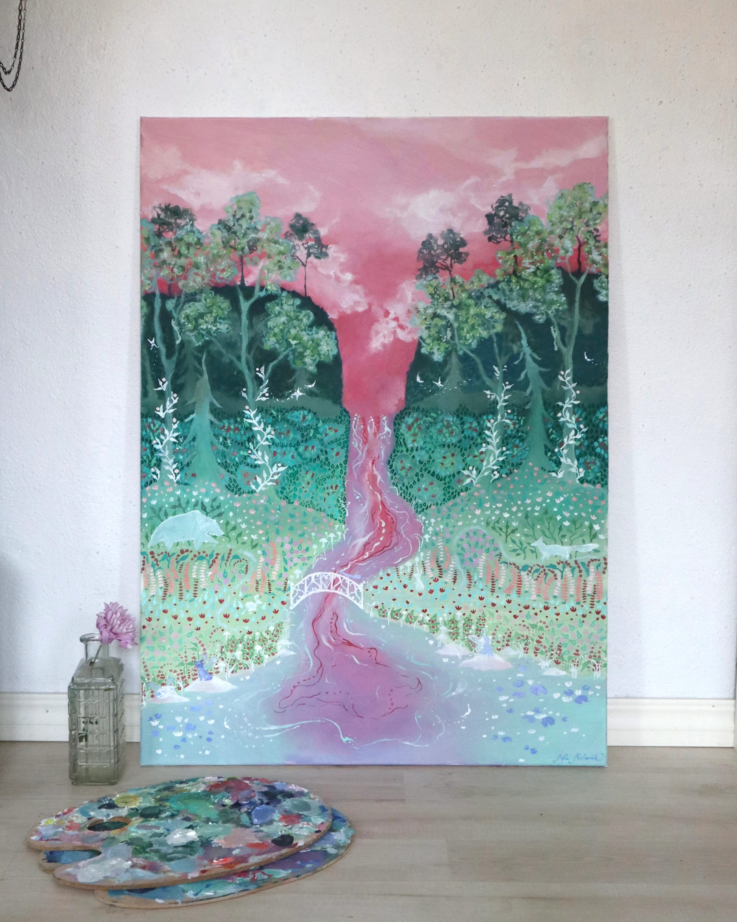 Sunset Valley — artwork by Sofia Malkamäki