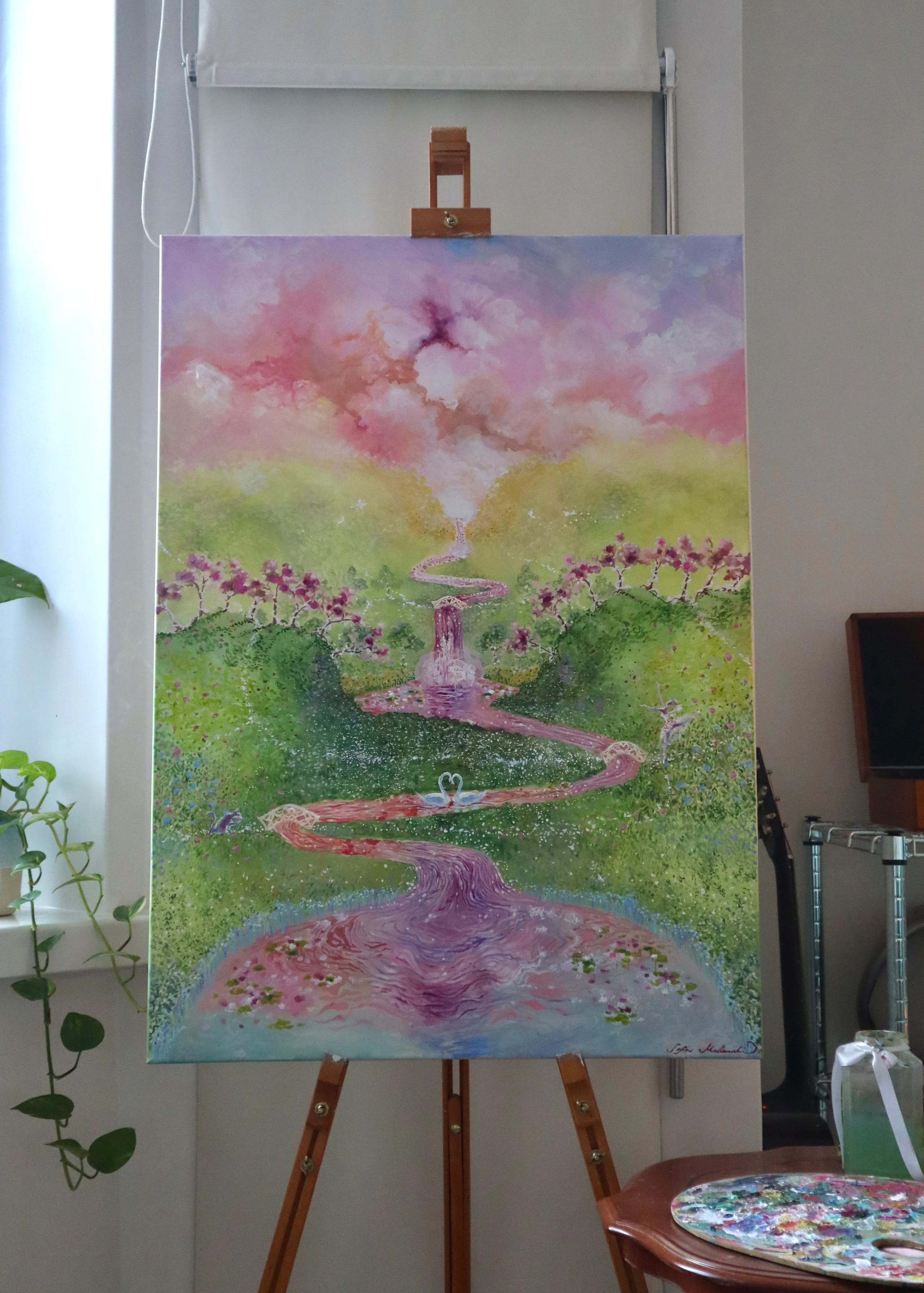 Welcoming Spring — artwork by Sofia Malkamäki